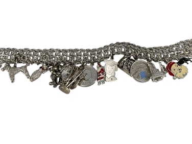 Sharp Charm Bracelet w/Multiple Charms