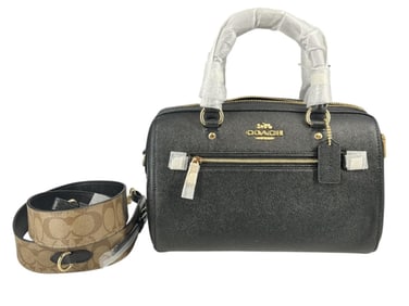 NWT Classic COACH Rowan Satchel in Black