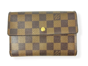 LOUIS VUITTON Damier Ebene Biford Wallet