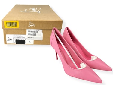 RED SOLES: Gorgeous Calipso Pink LOUBOUTIN Heels, Never Worn, Size 37