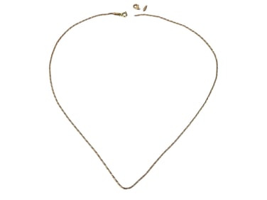 14k Yellow Gold Chain and Two Gold Findings