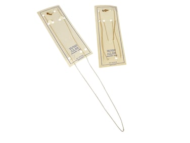 Two* 14k y/g Chains - NEW in Retail Packaging