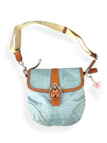 COACH Light Blue Signature SOHO Bag