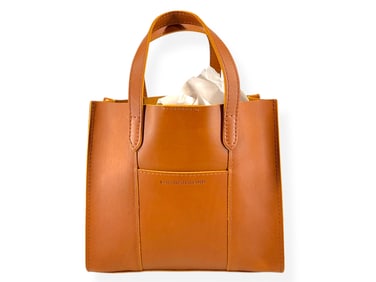 Unused Honey Color PORTLAND LEATHER GOODS Bag - Cute as a Button!