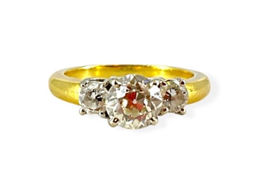 18kt Yellow Gold and Diamonds Ring