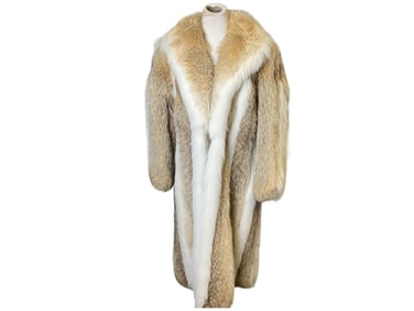 Vintage Branded "New York Furs" From Montaldo's in Columbus - Likely Fox or Lynx 3/4 Length Coat