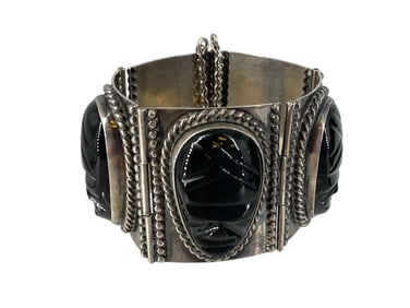 Sterling Silver Onyx Bracelet