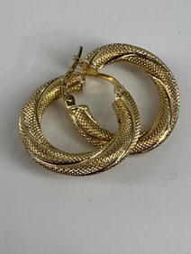 14kt Yellow Gold Hoop Earrings