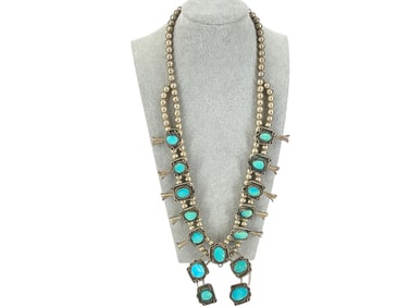 Silver Squash Blossom Necklace