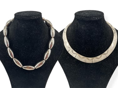 Two Lovely Silver Necklaces
