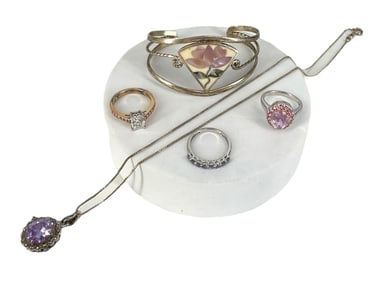 Silver Fashion Jewelry w/Pink Theme