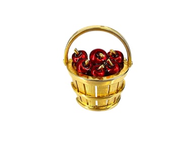 Basket of Apples Pin