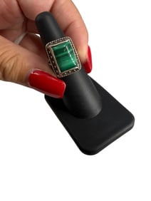 Sterling Silver Malachite Ring