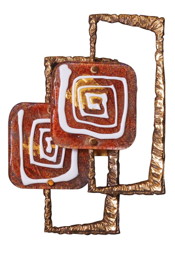 BROTTO ANGELO Applique in fusione di bronzo con: Prod. Esperia 1970 circacm 51x36,5