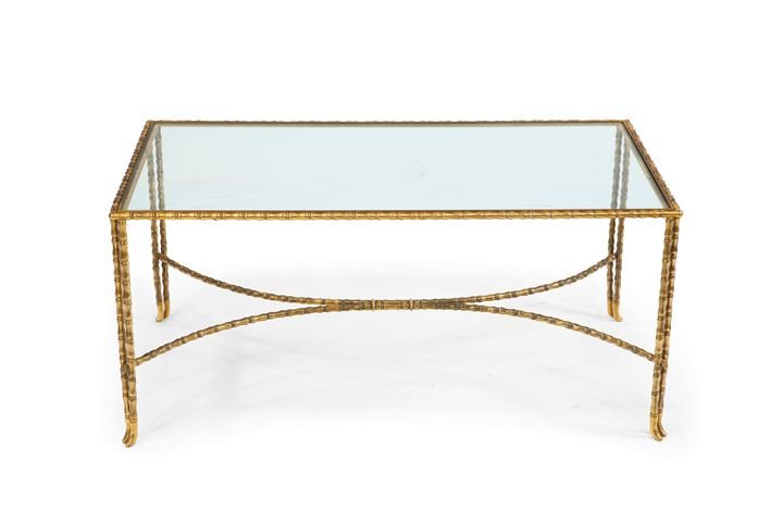 JANSEN MAISON (nello stile di) Tavolino da salotto con: cm 104x50x56