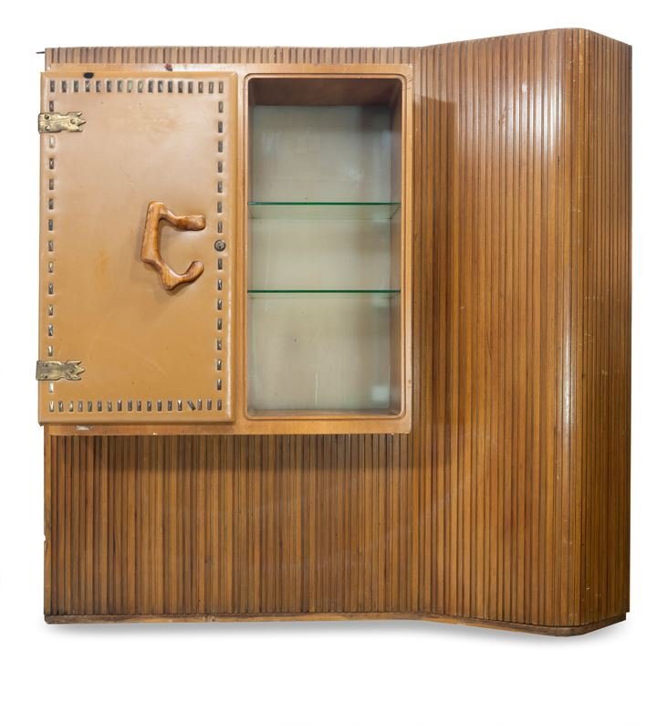 RAMPONI GIORGIO Piccola boiserie con bacchette in: Prod. Ramponi anni '40cm 164x164x50