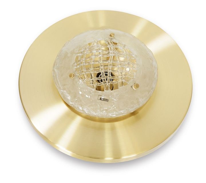 BROTTO ANGELO Lampada da parete con struttura in: Prod. Esperia anni '60diam cm 56