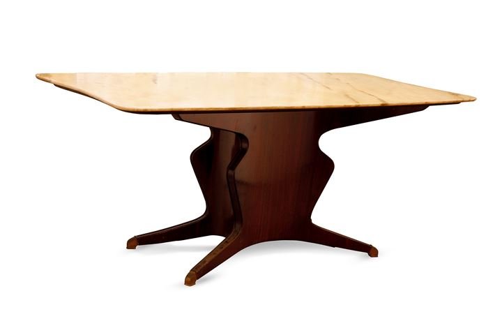 BORSANI OSVALDO Tavolo in legno di palissandro con: Prod. Atelier Borsani Varedo 1950cm 78x190x95