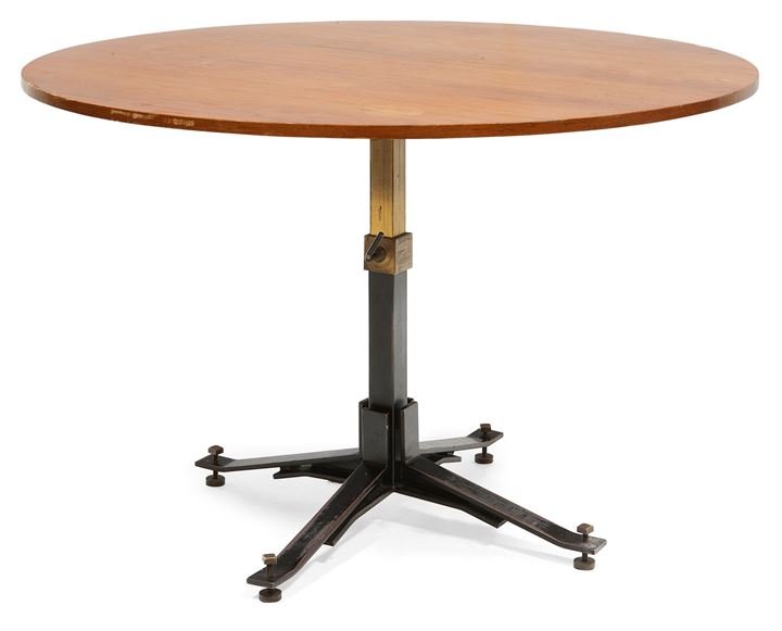 I.S.A Tavolo con piano in compensato, meccanismo: Anni '50 cm 75x120