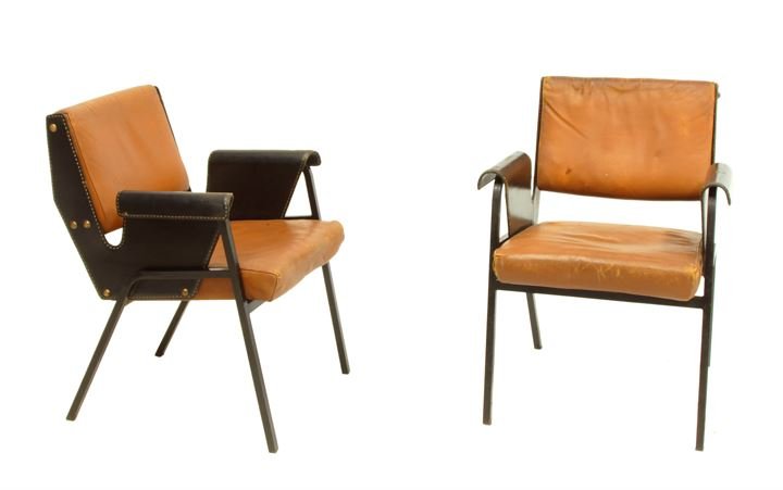 PULITZER GUSTAVO Albenga Coppia di poltrone in: Disegnate per l'arredamento della motonave San MarcoProd. Arflex 1955cm 81x57x51Bibl.: Giuliana Gramigna, "Repertorio del Design Italiano1950-2000", Allemandi, 2011, pag. 41