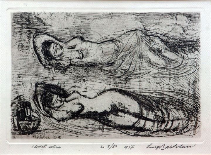 BARTOLINI LUIGI Cupra Montana (AN) 1892 - 1963 Roma "I: 19x27,5 incisione, es. 2/50 Opera firmata e datata in basso a sinistra in lastra, firmata in basso a destra, datata e numerata in basso al centro e intitolata in basso a sinistra (a matita sul foglio)