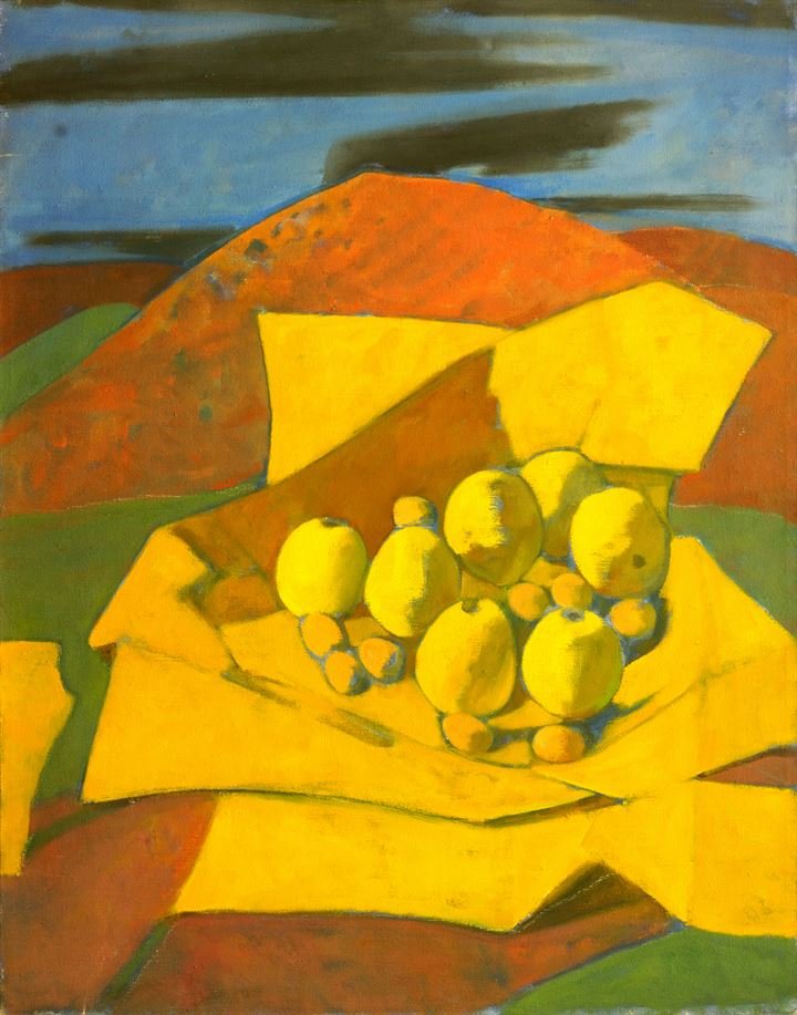 CASORATI FELICE Novara 1883 - 1963 Torino "Natura: 70x55 olio su telaGià collezione G. Bertasso, TorinoBibl.: - L. Carluccio, "Casorati", Ed. Teca 1964, n. 181, ill. a colori, pag. 151- L. Carluccio, "Felice Casorati", Grafiche Esperia, Milano, s.p.,