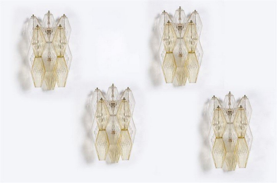 VENINI_x000D_ Quattro apliques mod. Poliedri (1 of 1)