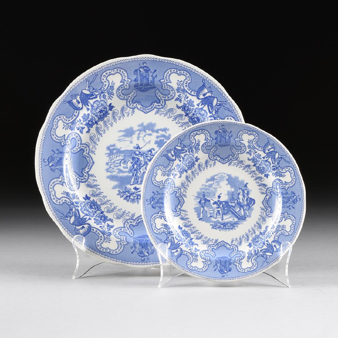 A SET OF TWENTY-FOUR SPODE "TEXIAN CAMPAIGNE" PATTERN (1 of 5)