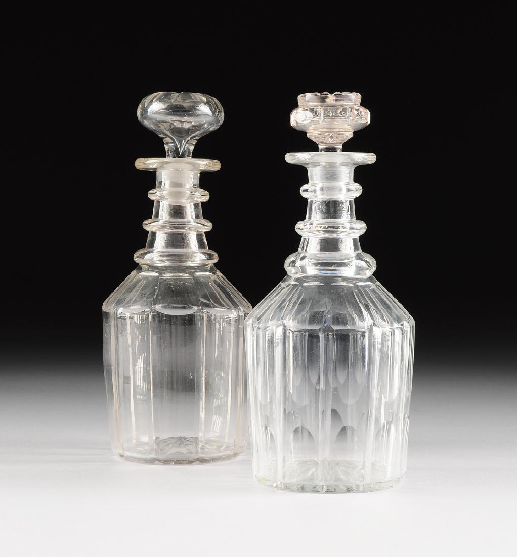 A NEAR PAIR OF WILLIAM IV CUT GLASS MAGNUM "ROYAL" (1 of 10)