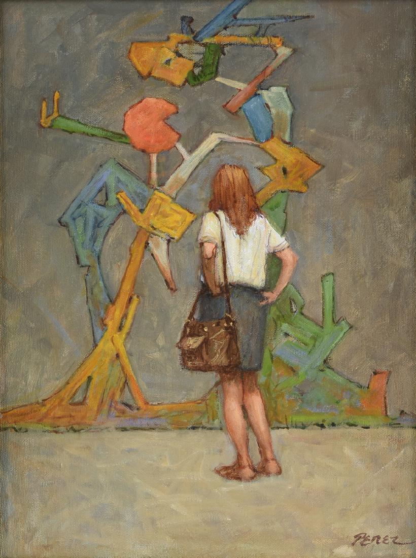JOSE PEREZ (American b. 1929) A PAINTING, "Viewing the (1 of 10)