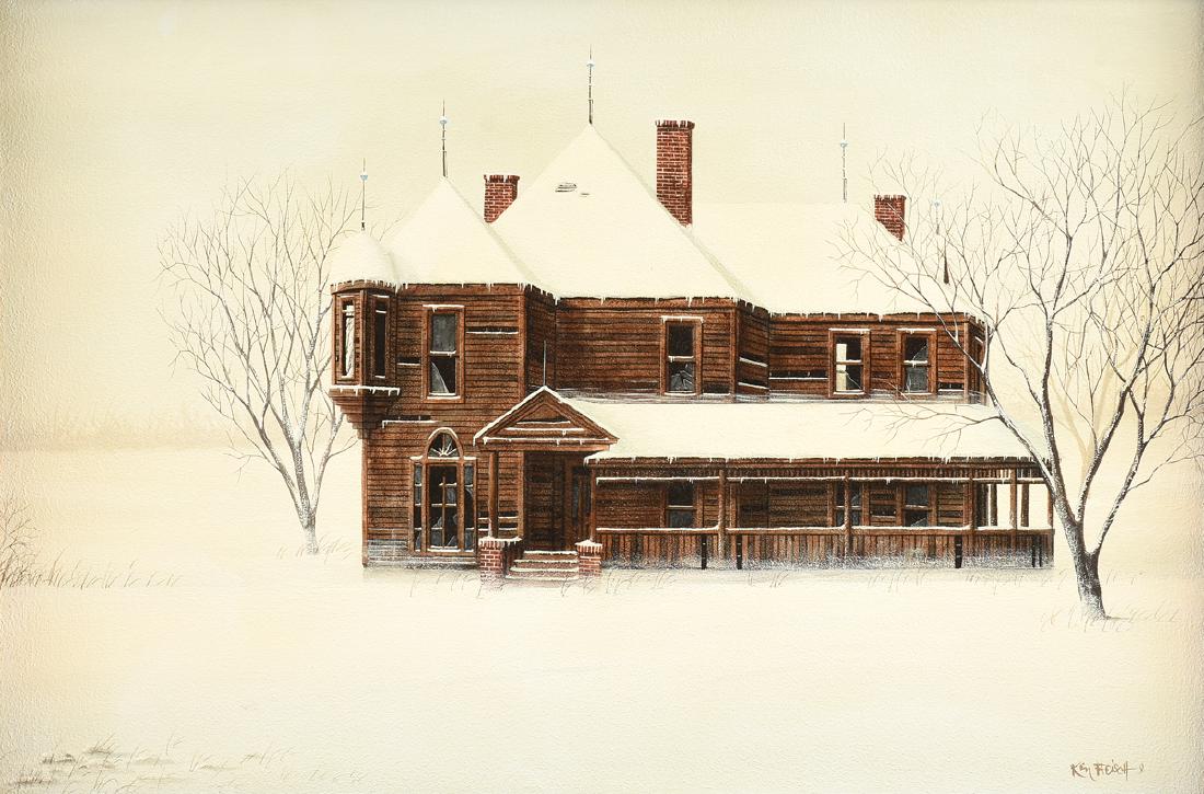 KEN FLEISCH (American/Texas 1943-2008) A PAINTING, (1 of 10)