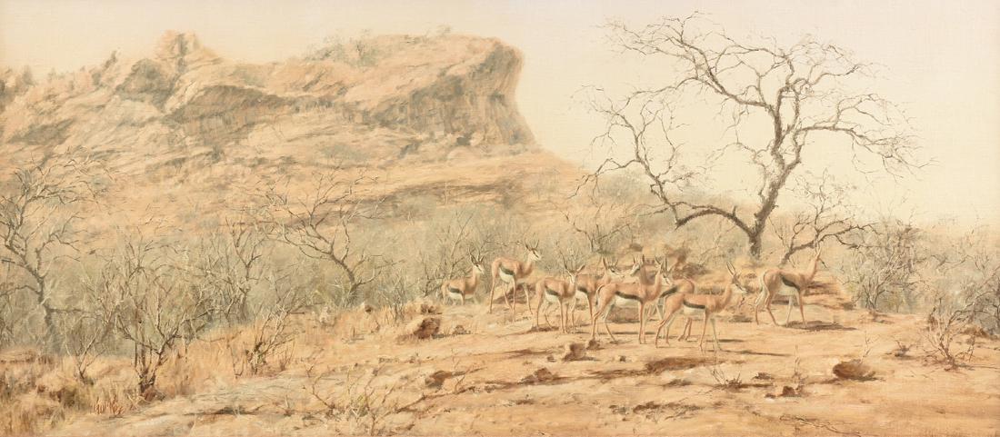 PAUL ROSE (African b. 1931) A PAINTING, "Sccpring (1 of 10)