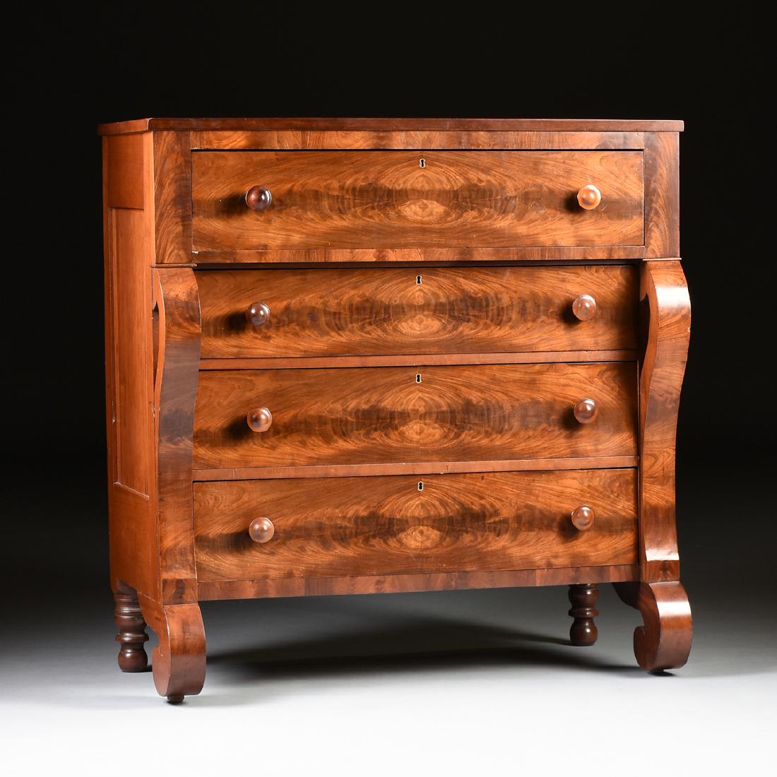 AN AMERICAN CLASSICAL STYLE MAHOGANY DRESSER, CIRCA (1 of 9)