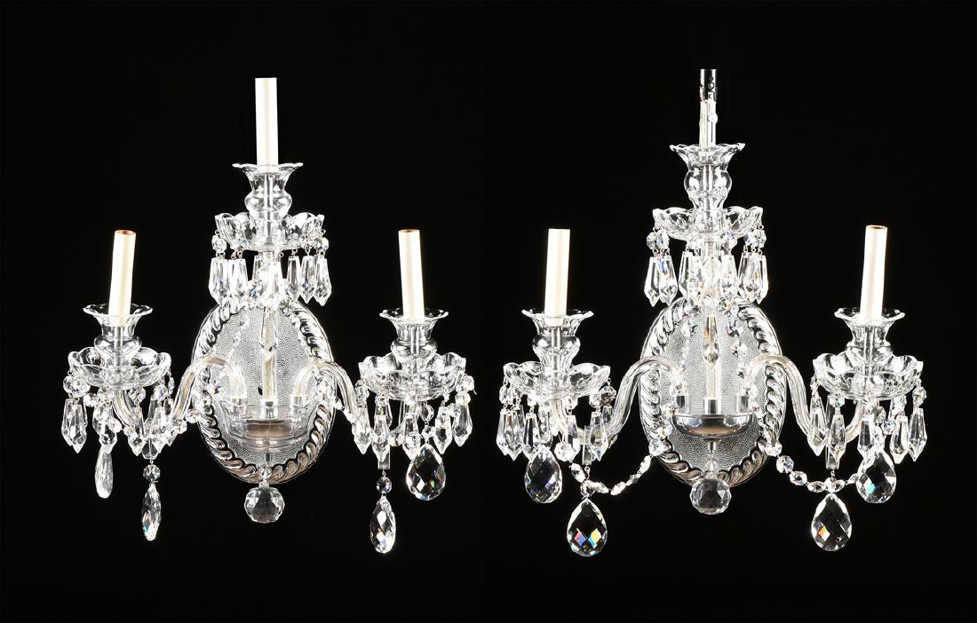 A PAIR OF VENETIAN STYLE THREE LIGHT SCONCES, MODERN, (1 of 8)