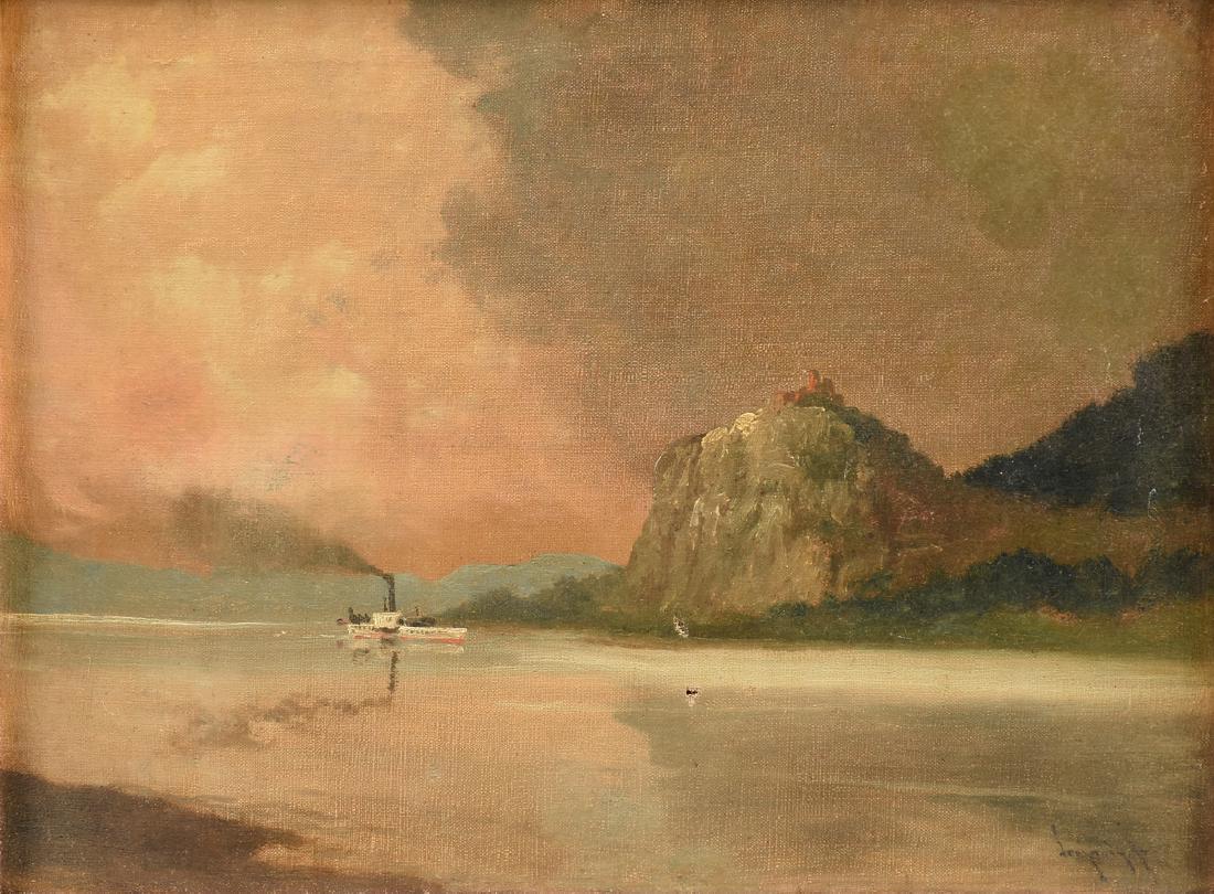 ENGLISH SCHOOL HARBOR SCENE, EARLY 20TH CENTURY, (1 of 9)