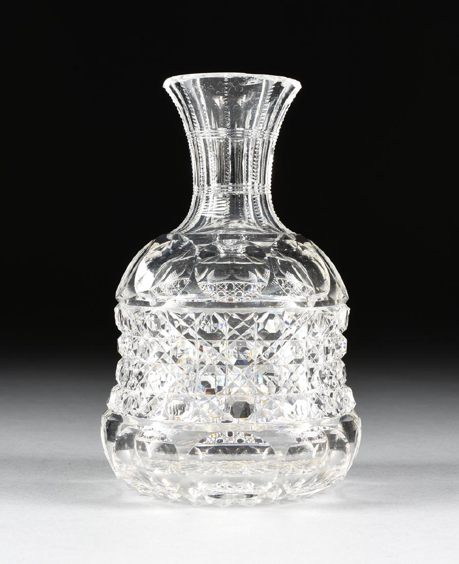 AN AMERICAN BRILLIANT CUT CRYSTAL CARAFE, CIRCA (1 of 8)