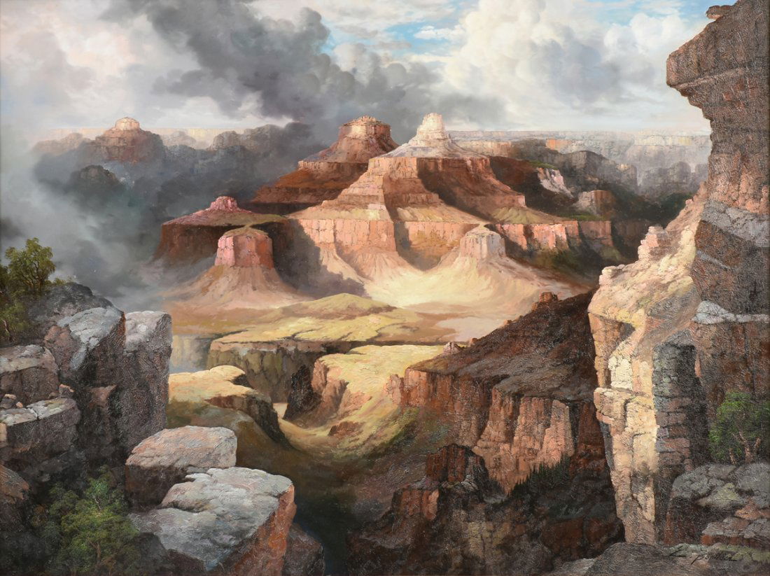 NANCY LEE (20th Century) A PAINTING, "The Grand Canyon, (1 of 10)
