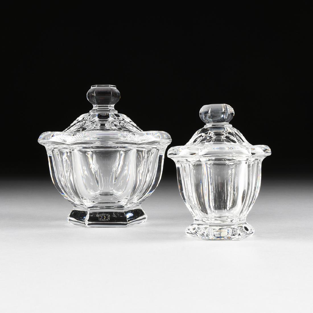 A GROUP OF TWO BACCARAT CLEAR CRYSTAL "HARCOURT (1 of 6)