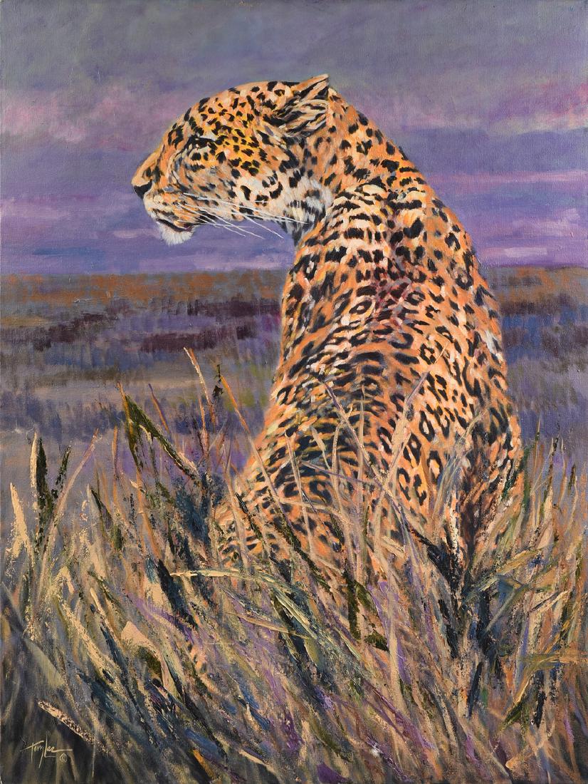 TERRY LEE (American b.1948) A PAINTING, "Silent (1 of 11)