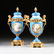 A PAIR OF SÈVRES STYLE BRONZE DORÉ MOUNTED BLUE - 2