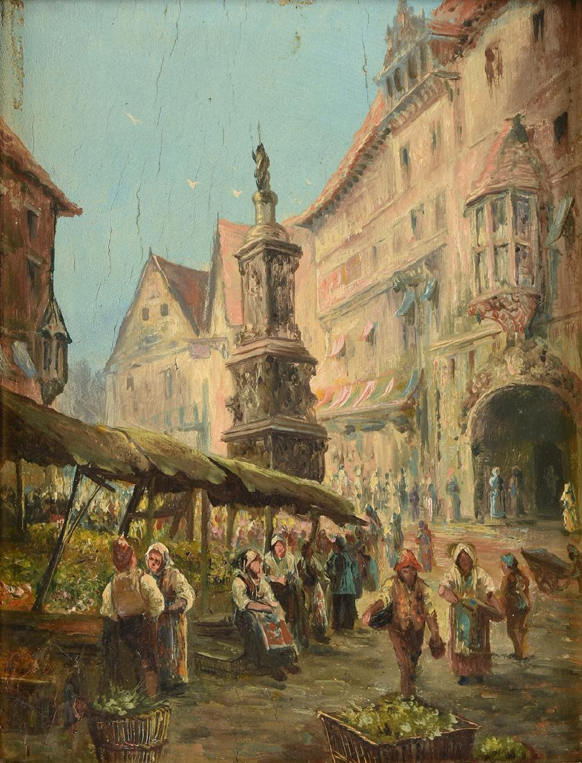 GERMAN SCHOOL (19th Century) A PAINTING, "Continental (1 of 10)