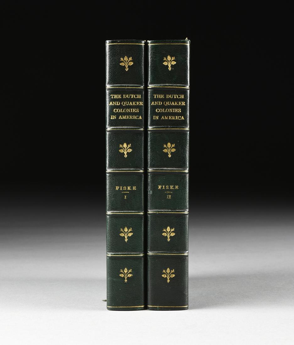 FISKE, JOHN (1842-1901) TWO VOLUMES, "The Dutch and (1 of 13)