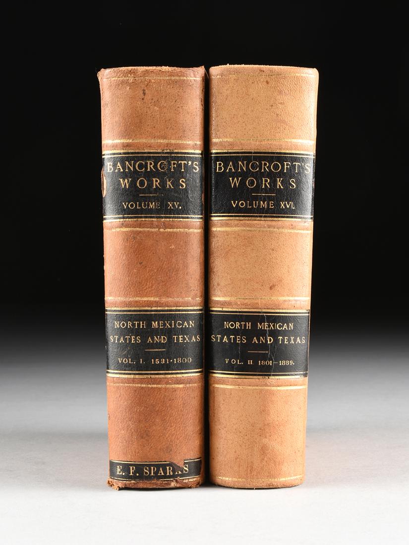 BANCROFT, HUBERT HOWE (1832-1919) TWO VOLUMES, "North (1 of 9)