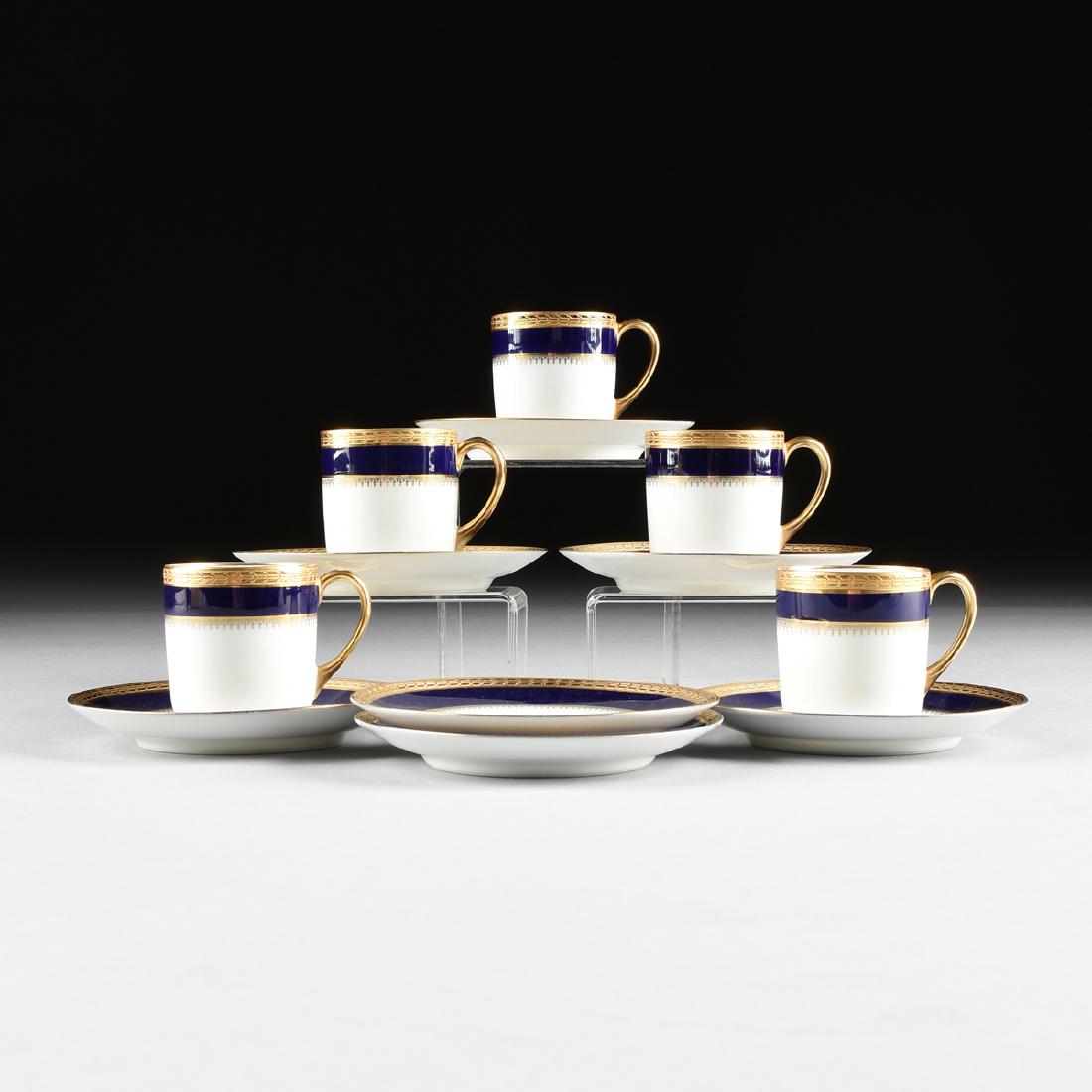 A GROUP OF TWELVE PIECES OF HUTSCHENREUTHER GILT AND (1 of 8)