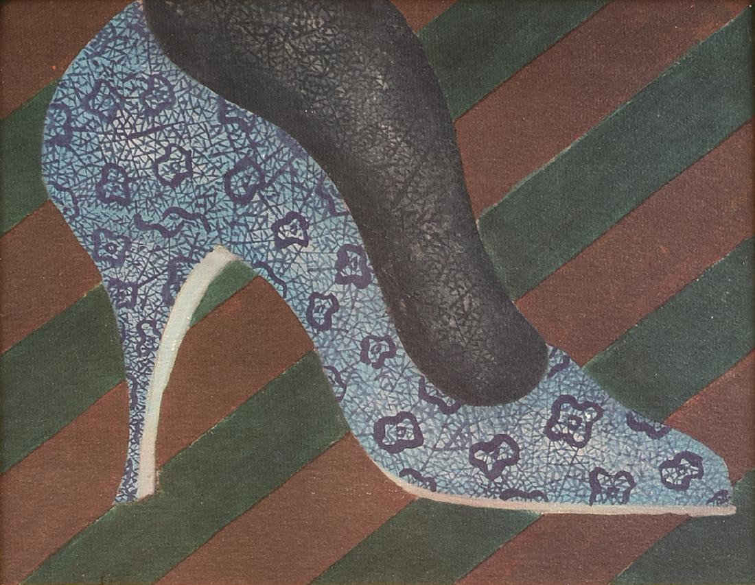 A VINTAGE PRINT, PROBABLY ITALIAN, MID CENTURY, (1 of 7)