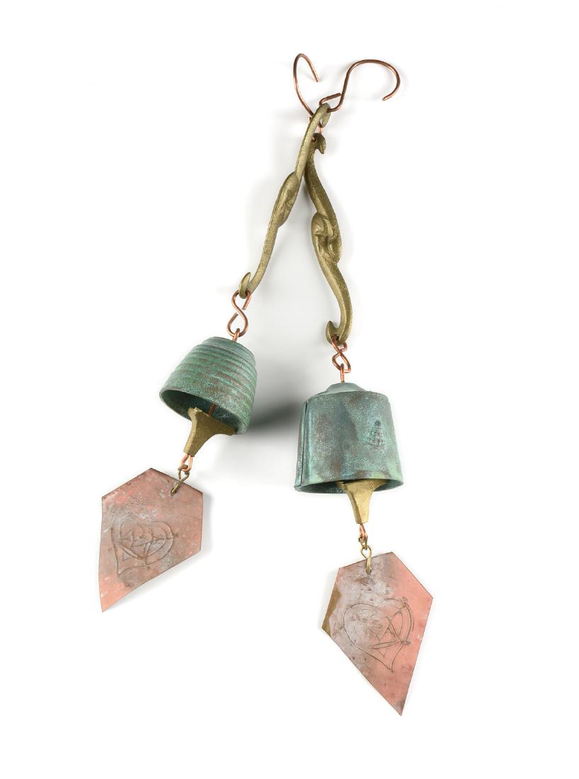 A PAIR OF HARMONY HOLLOW BELL WORKS BRONZE, COPPER AND (1 of 8)
