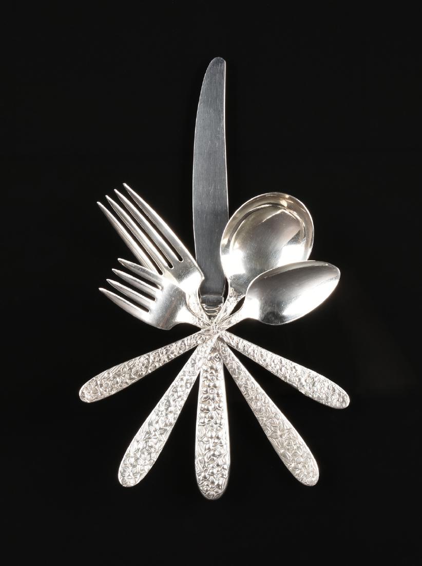 A CASED NATIONAL SILVER SERVICE FOR TEN SILVERPLATE AND (1 of 5)