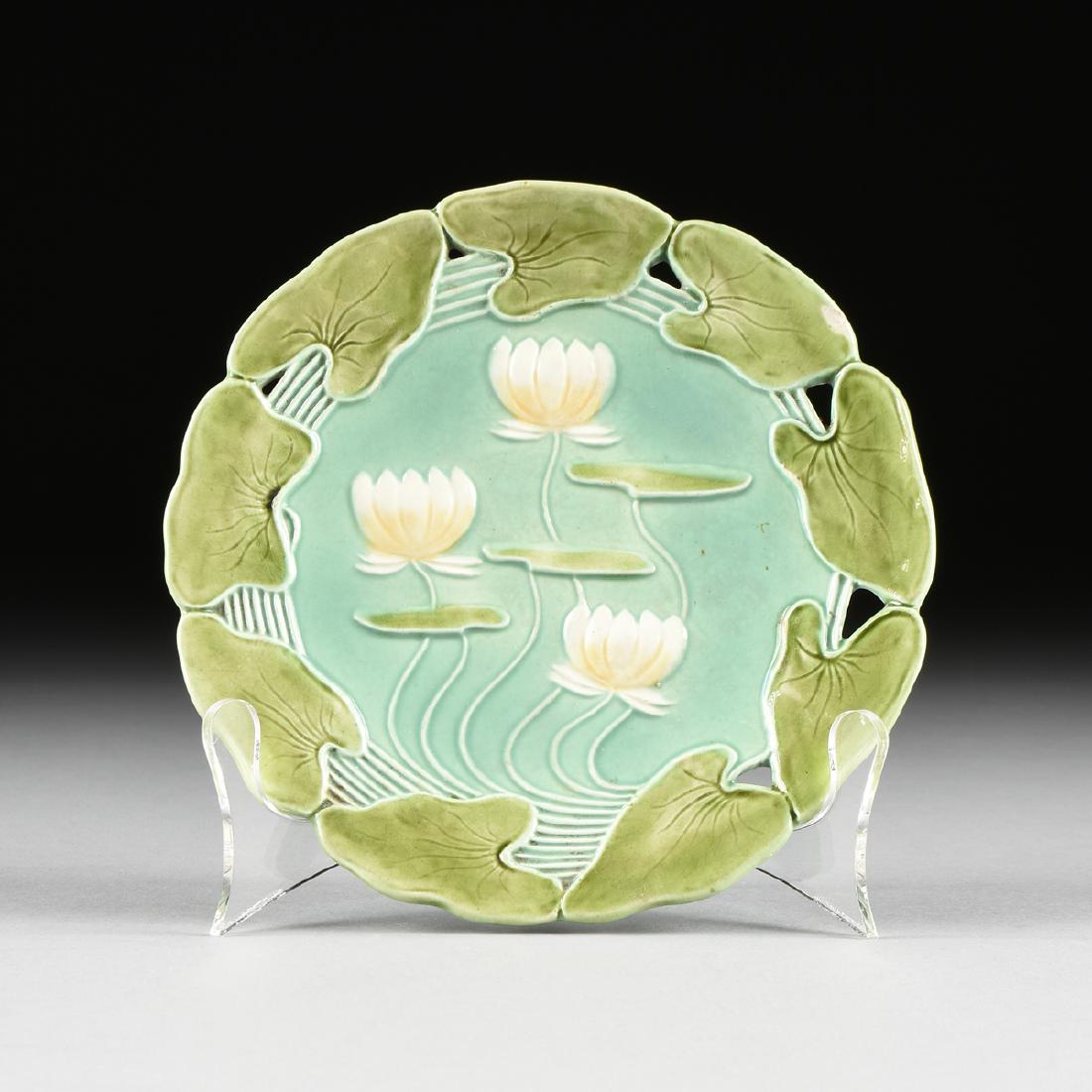 A SET OF SIX ZSOLNAY TIN GLAZED EARTHENWARE DESSERT (1 of 4)