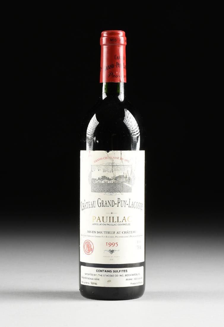 A BOTTLE OF 1995 CHÂTEAU GRAND-PUY-LACOSTE, PAUILLAC, (1 of 5)