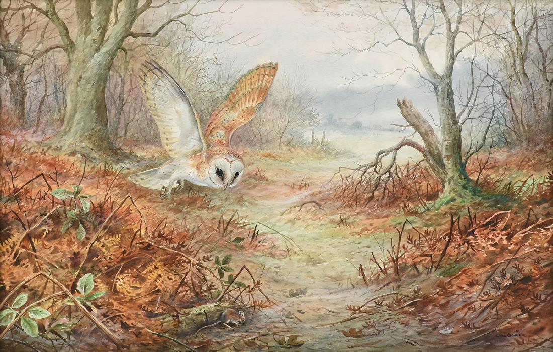 CARL MARTIN DONNER (British b. 1957) A PAINTING, "Barn (1 of 13)